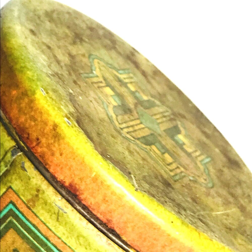 Sunshine Brand Vintage Coffee Tin Yellow Metal 6 in Ballonoff Cleveland Ohio USA - Picture 11 of 12